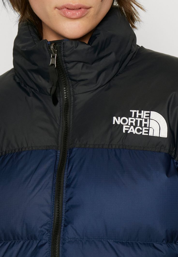 T.N.F Retro Nuptse down puffer jacket in shady blue