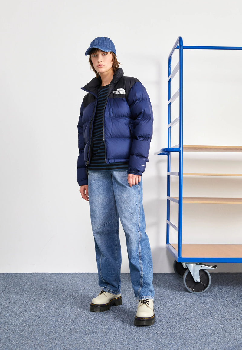 T.N.F Retro Nuptse down puffer jacket in shady blue